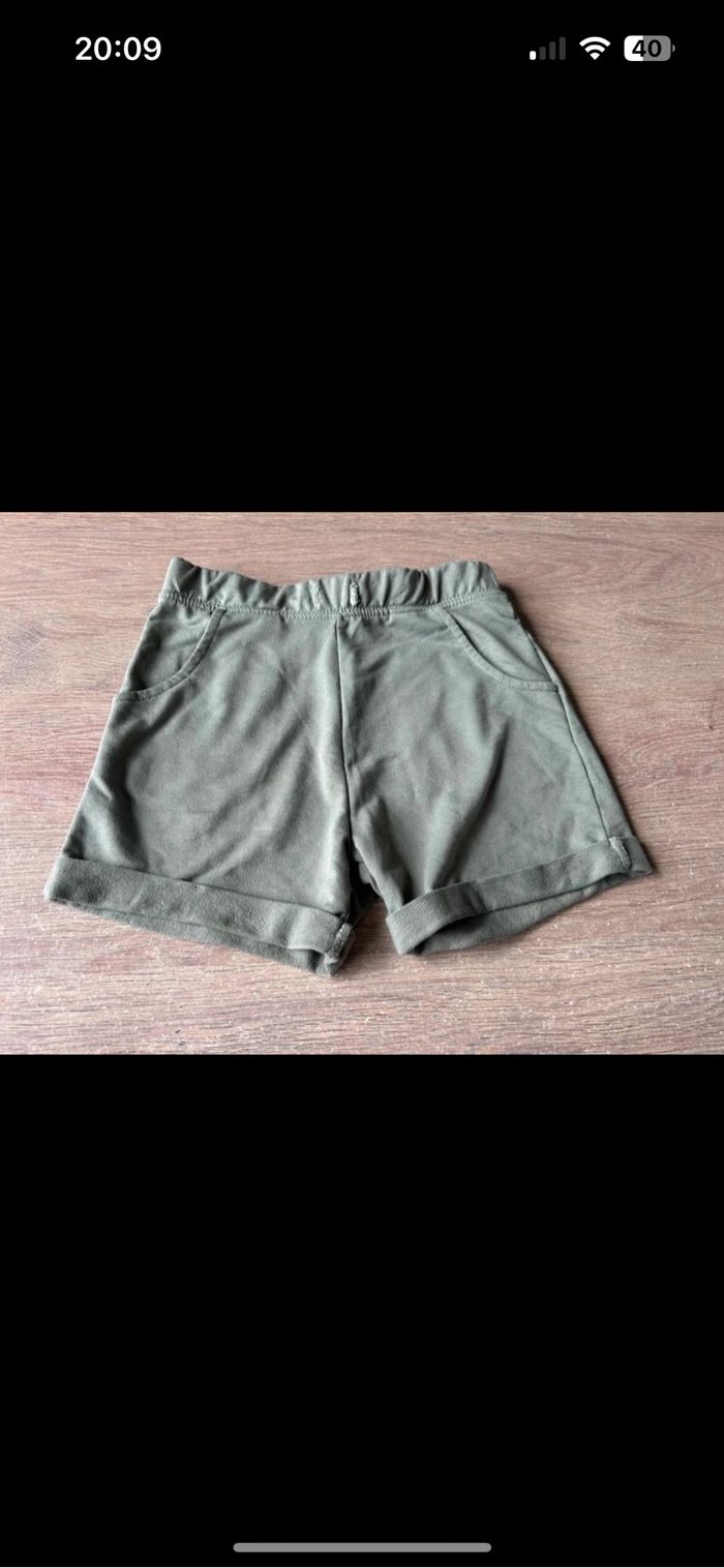 Short été léger fille vert 8 ans
