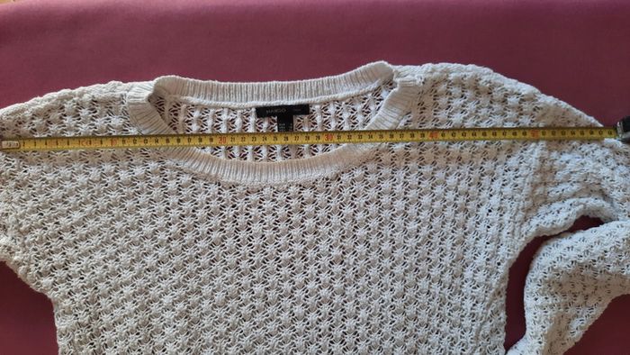Pull-over ajouré blanc taille S - photo numéro 9