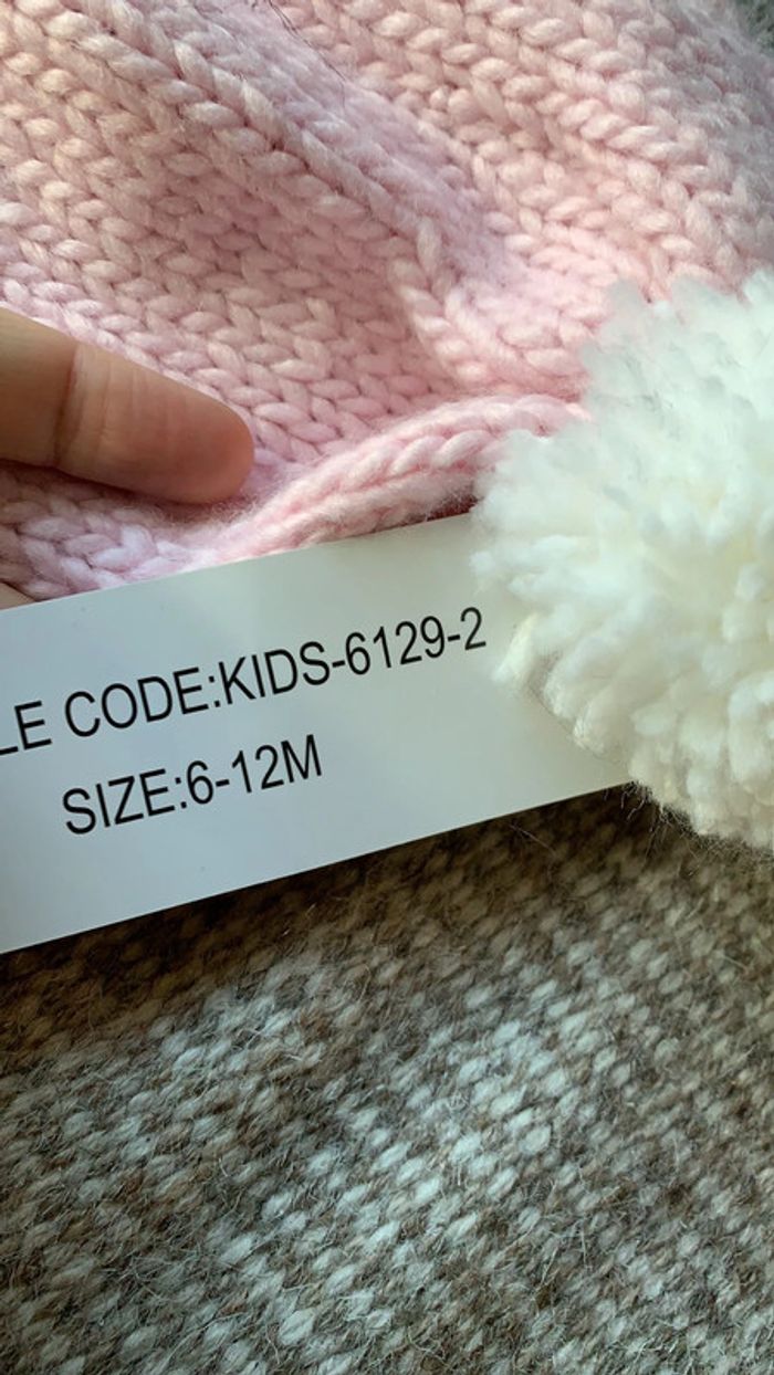 Lot bonnet fille rose 6 mois à 2 ans idée cadeau - photo numéro 3