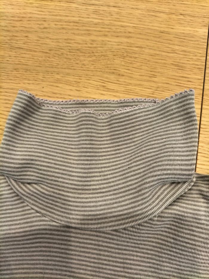 Lot de 3 tee-shirts col montant rayés - Lisa rose / Okaïdi / Vinyl fraise - 10 ans - photo numéro 4