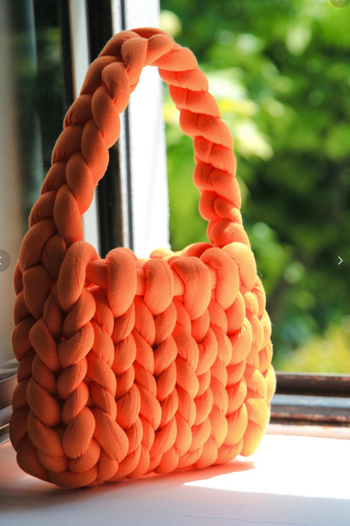 Sac en crochet grande mailles