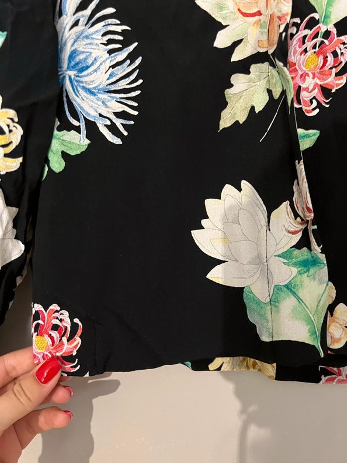 Veste Bomber fleurie Zara - photo numéro 4