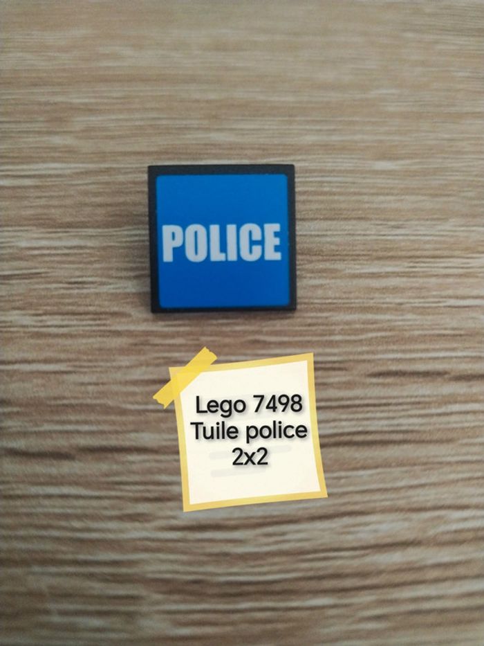 Lego 7498 tuile police 2x2