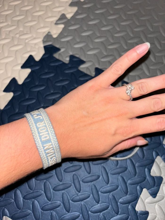 Lot de 3 bracelets en toile / tissu, CD j'adior - photo numéro 10