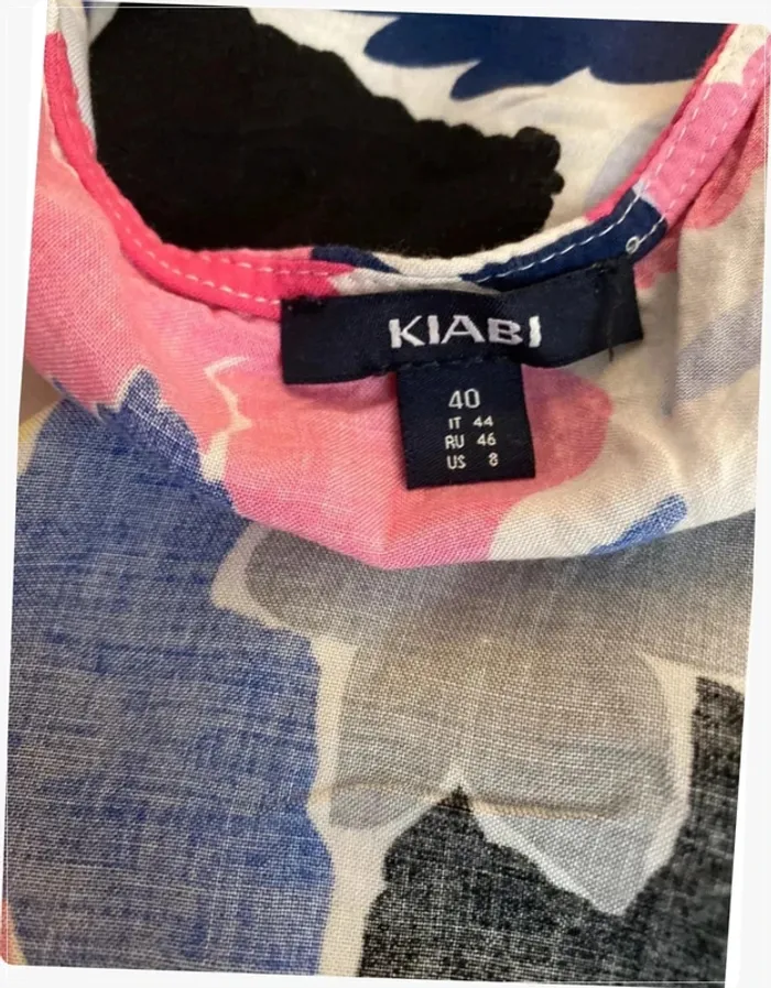 Blouse fleurie rose et bleu Kiabi - photo numéro 5