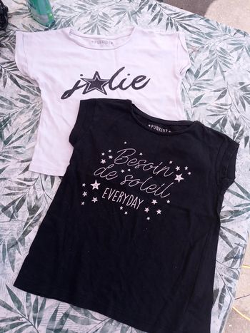 Lot de 2 tee shirt 6 ans