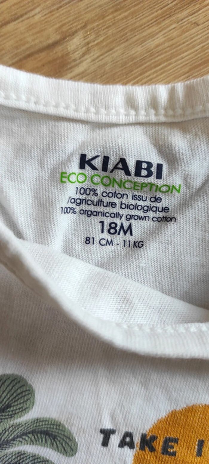 Ensemble Kiabi 18mois t-shirt + short - photo numéro 3