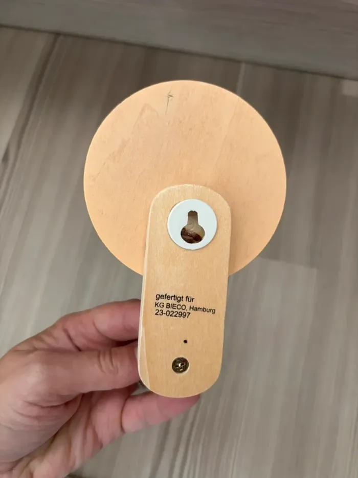 Petit porte manteau ourson bois neuf - photo numéro 2