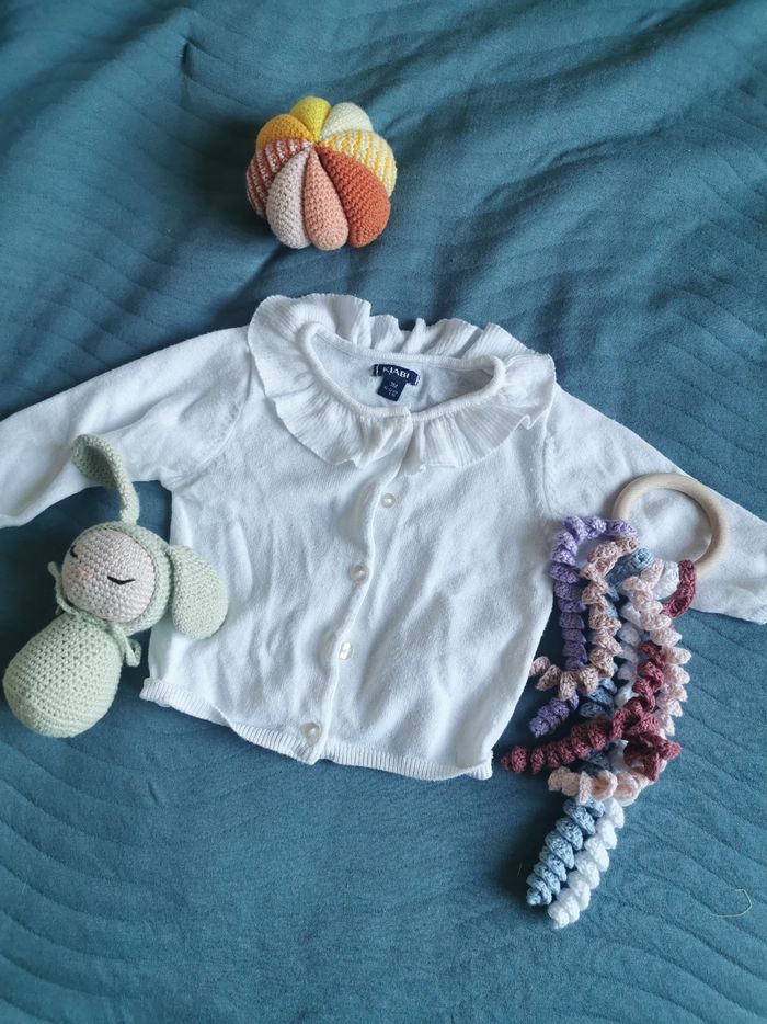 Gilet blanc taille 3 mois