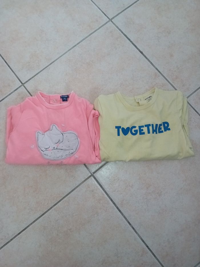 2 pyjamas légers 18 mois Rose et jaune