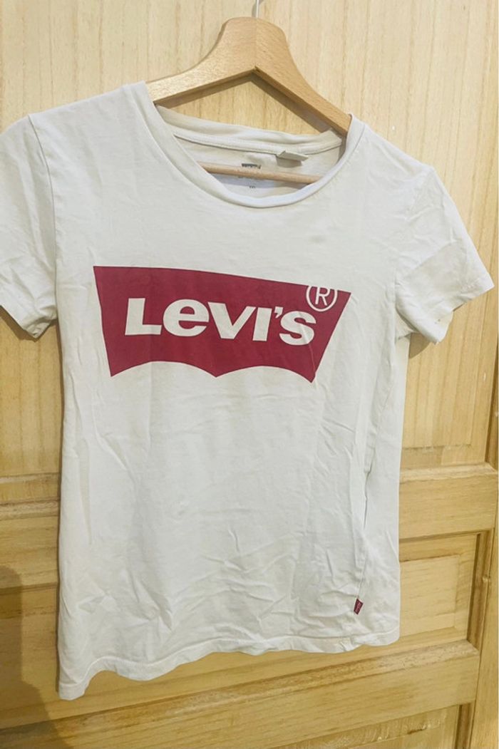 T-shirt Levi’s blanc logo rouge – Taille XXS - photo numéro 12
