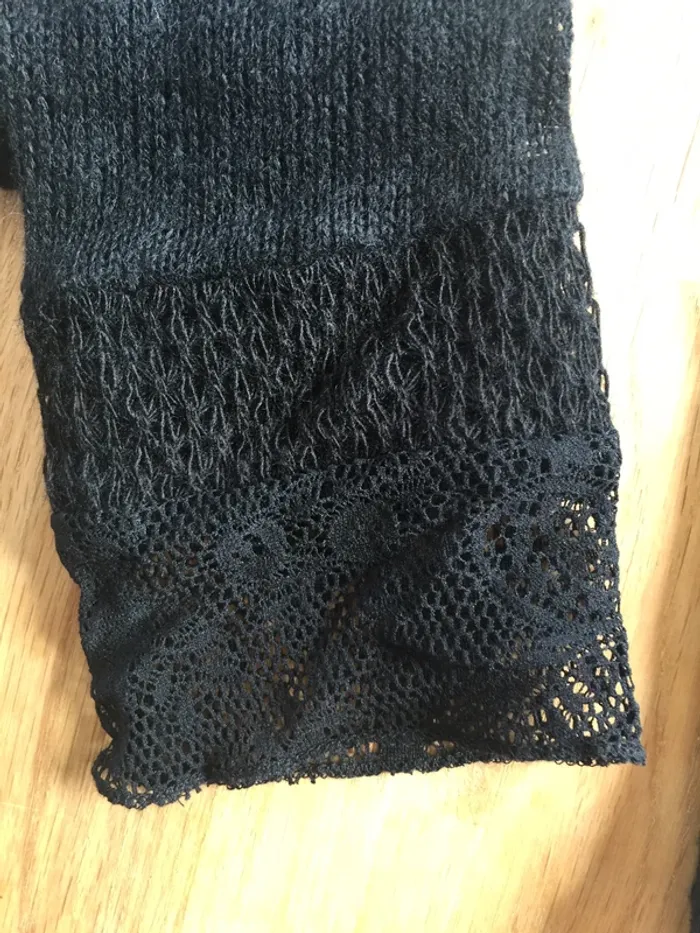 Haut noir crochet - photo numéro 2