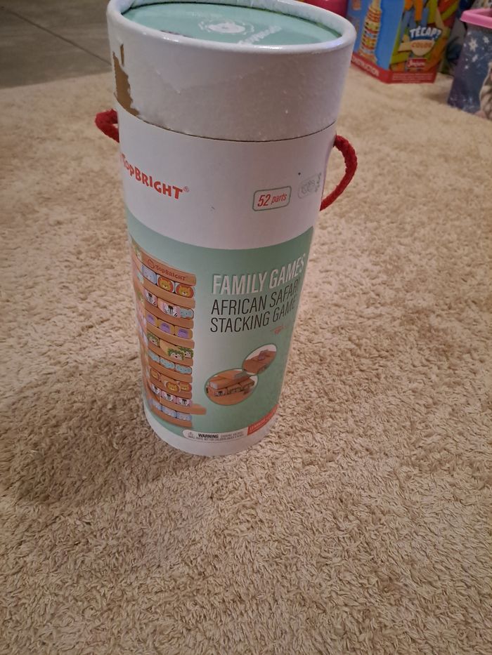 Jouet tour de.bloc empilage animaux - photo numéro 2