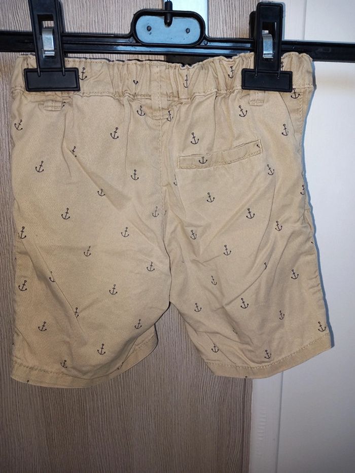 Joli short chino motifs marin 9-12mois - photo numéro 2