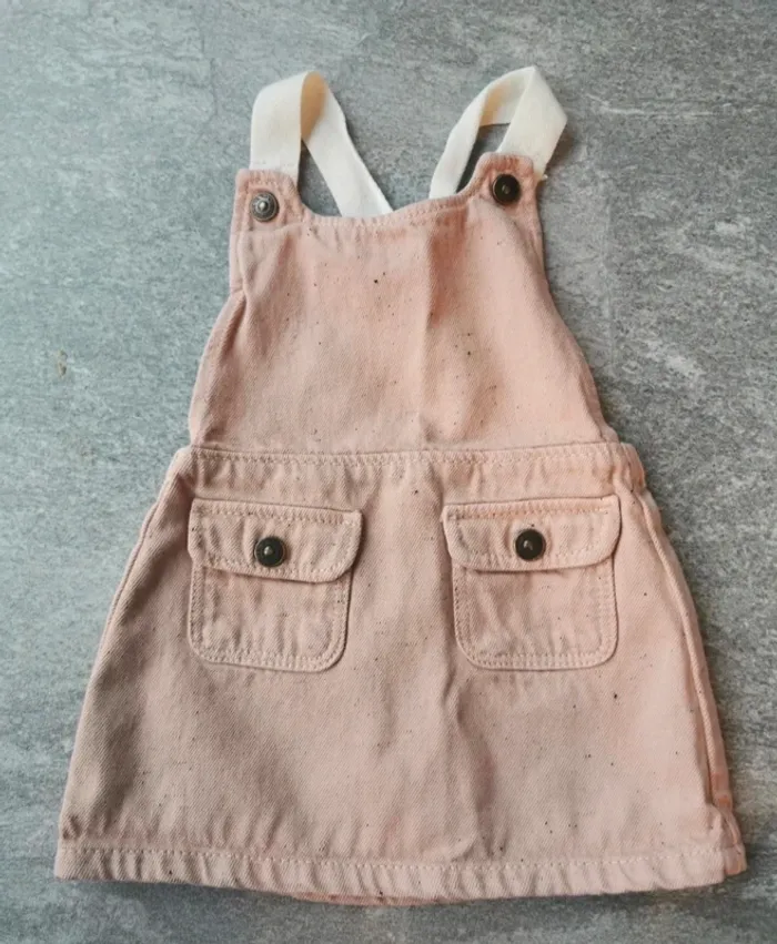 Robe salopette bébé fille 12 mois comme NEUVE