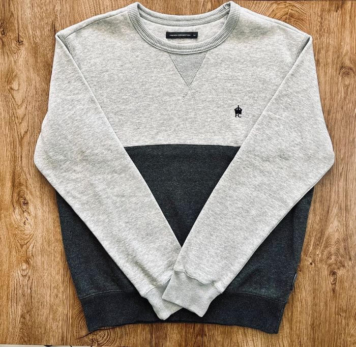 Pull/sweat gris clair et gris foncé French Connection pour homme en taille M - photo numéro 3