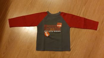 sweat 5 ans rouge et gris