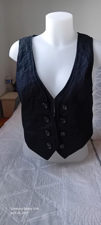 Gilet de costume ou barman gros boutons y2k noir femme 42 suterwear mim