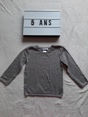 Pull fin gris