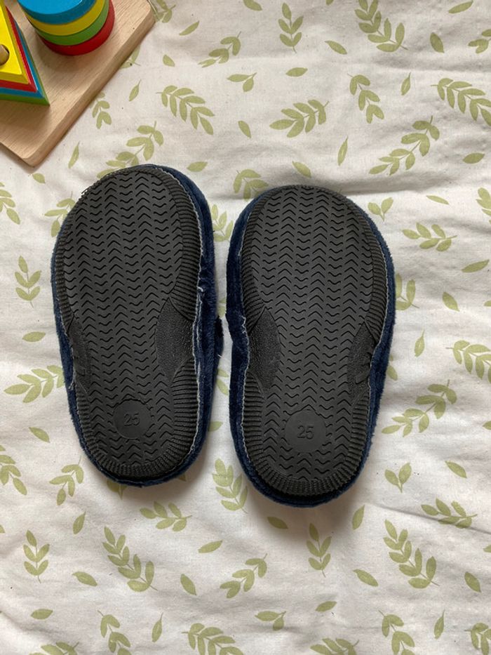 chaussons gris et marine taille 25 tex - photo numéro 4