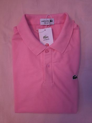Polo Lacoste rose Taille M