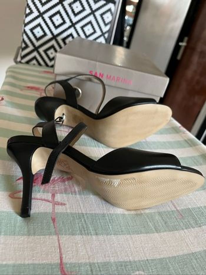 Chaussures cuir noir San marina 38 - photo numéro 3