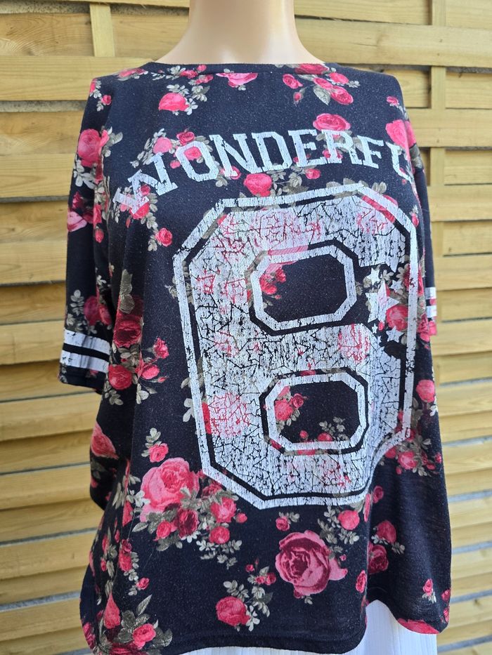 Tee-shirt wonderful 🍒y2k vintage🍒taille unique - photo numéro 3