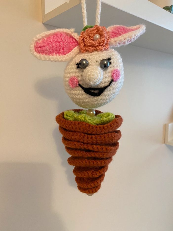 Peluche crochet carotte - photo numéro 2