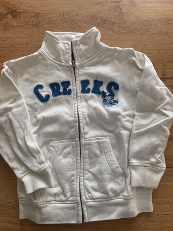 Veste molletonnée blanche Creeks garçon 4 ans
