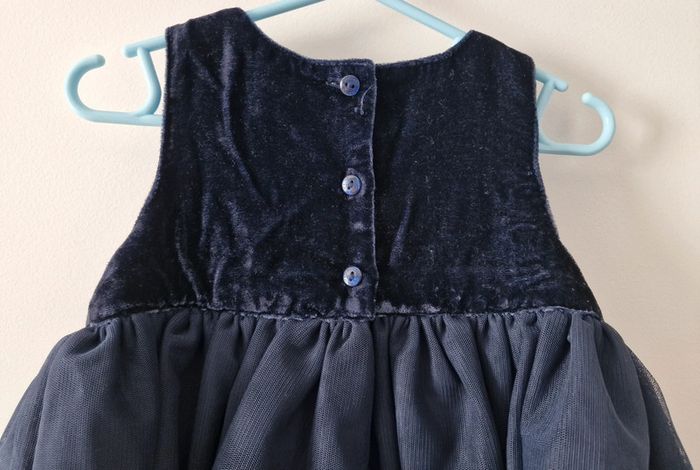 Jolie robe marine à volants Sergent Major 12M (BE avec défauts) - photo numéro 7