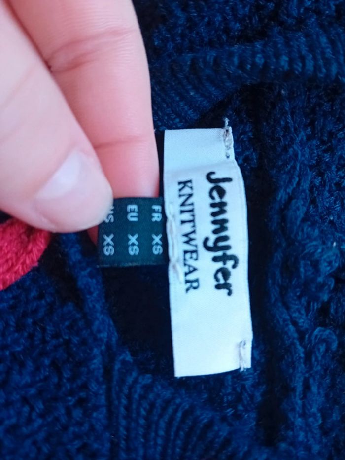 Pull bleu foncé - photo numéro 3