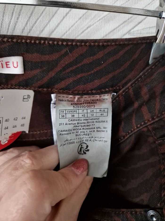 Joli pantalon skinny Camaïeu neuf avec étiquettes taille 38 - photo numéro 7