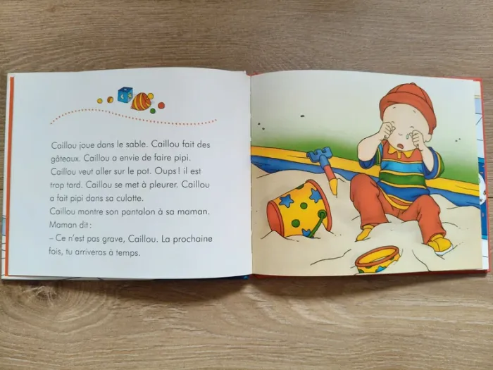 Livre Caillou va sur le pot de Trifora