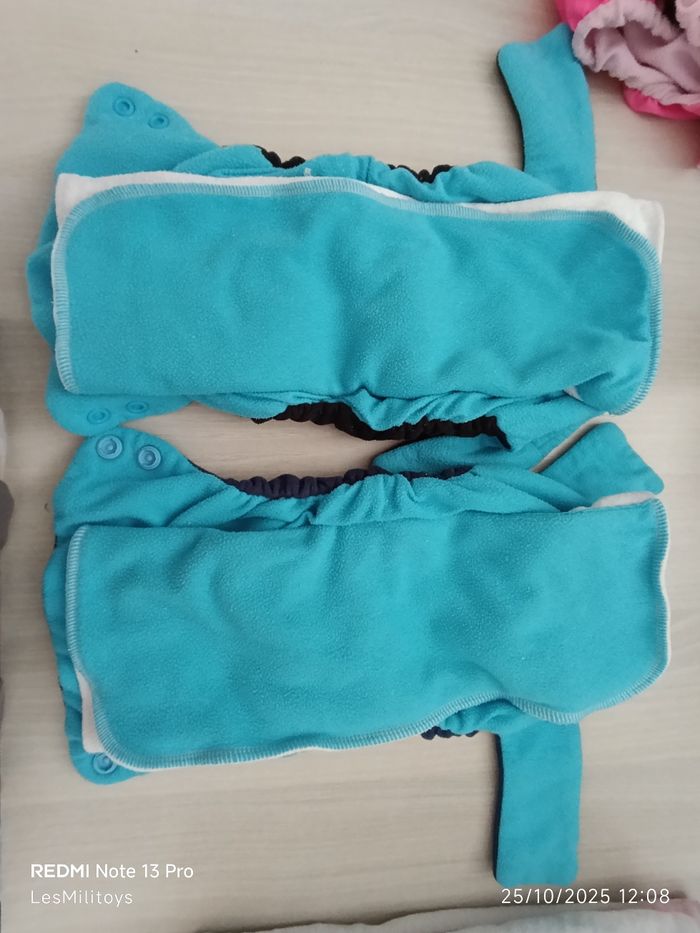 Lot p'tite prairie 9 couches lavables et leurs trifolds - photo numéro 2