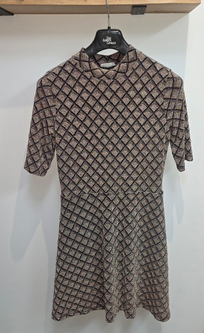 Robe dorée a manche 3/4 #cache-cache 40/42