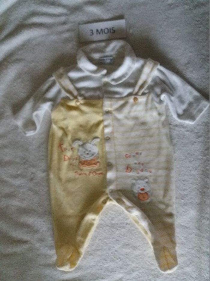 Pyjama velours 3 mois