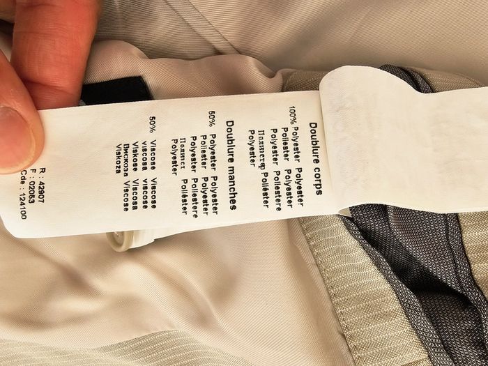 Costume entier 2 pièces veste et pantalon de costard beige crème taille 40 et 50 - photo numéro 7
