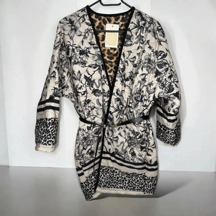 🍁 Magnifique veste longue à motifs - Léopard / kis2 - T/Xl 🍁