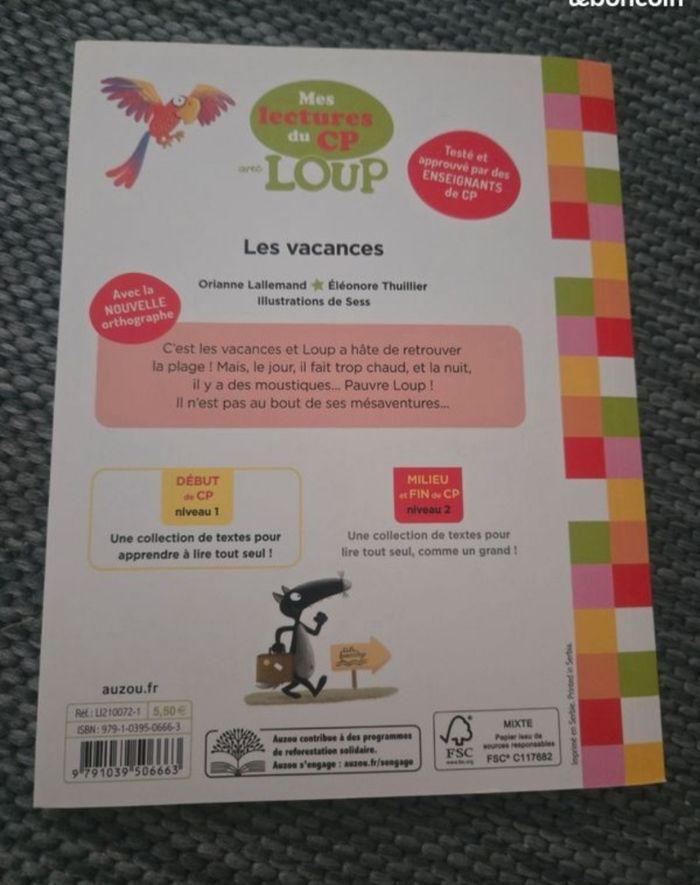 Livre lecture cp Loup - photo numéro 2