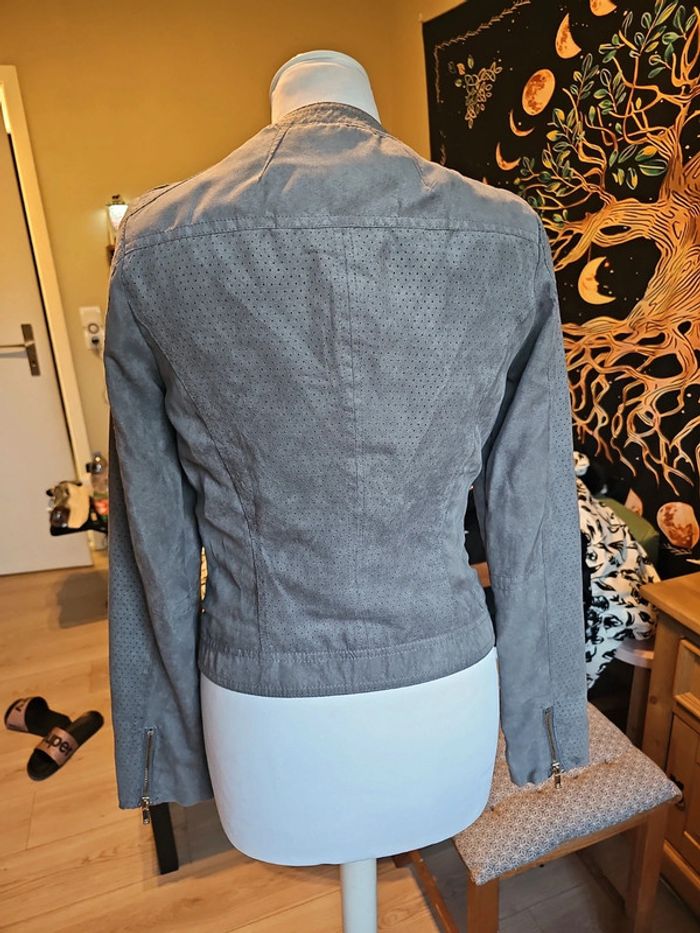 Blouson style daim gris morgan - photo numéro 2
