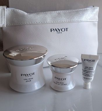 PAYOT Uni Skin Coffret Neuf – Crème Jour 50ml + Yeux & Lèvres + CC