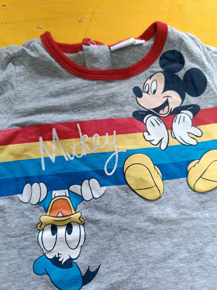 Tee-shirt manches courtes Mickey Disney 18 mois - photo numéro 3