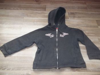 Gilet sweat capuche gris "1925" Efratis 5 ans/110 cm (SW2)