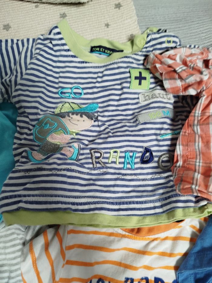 Lot de Tshirt manche courte garçon taille 6 mois - photo numéro 7