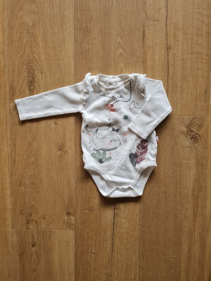 Lot de bodies manches longues, Petit Beguin, taille 9 mois/74cm - photo numéro 2