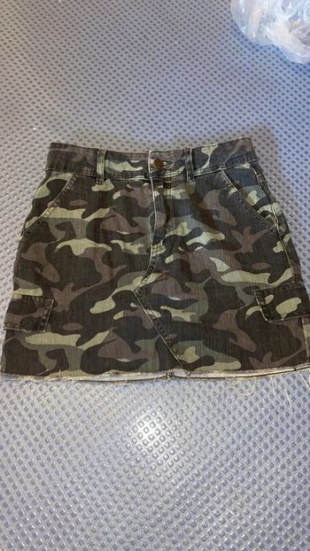 Jupe en jean militaire