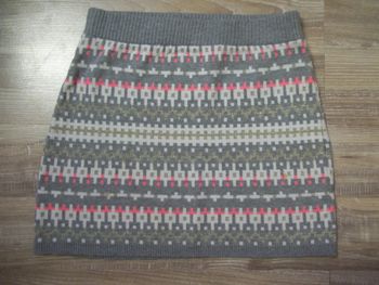 Jupe tricot gris H&M(1) 134/140