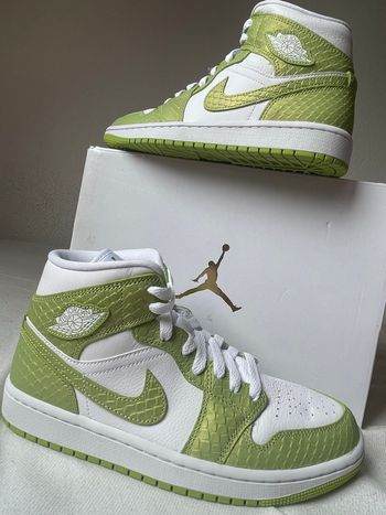 Nike Jordan 1 Mid Green Python