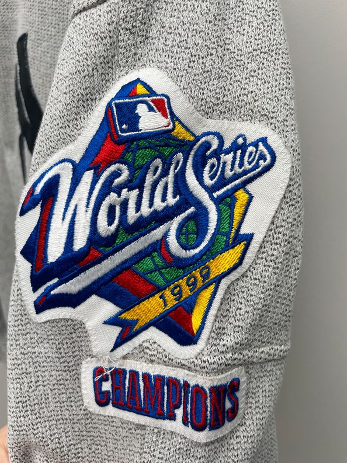 New York Yankees 1999 Majestic MLB World Series Sweatshirt Mens Medium - photo numéro 3