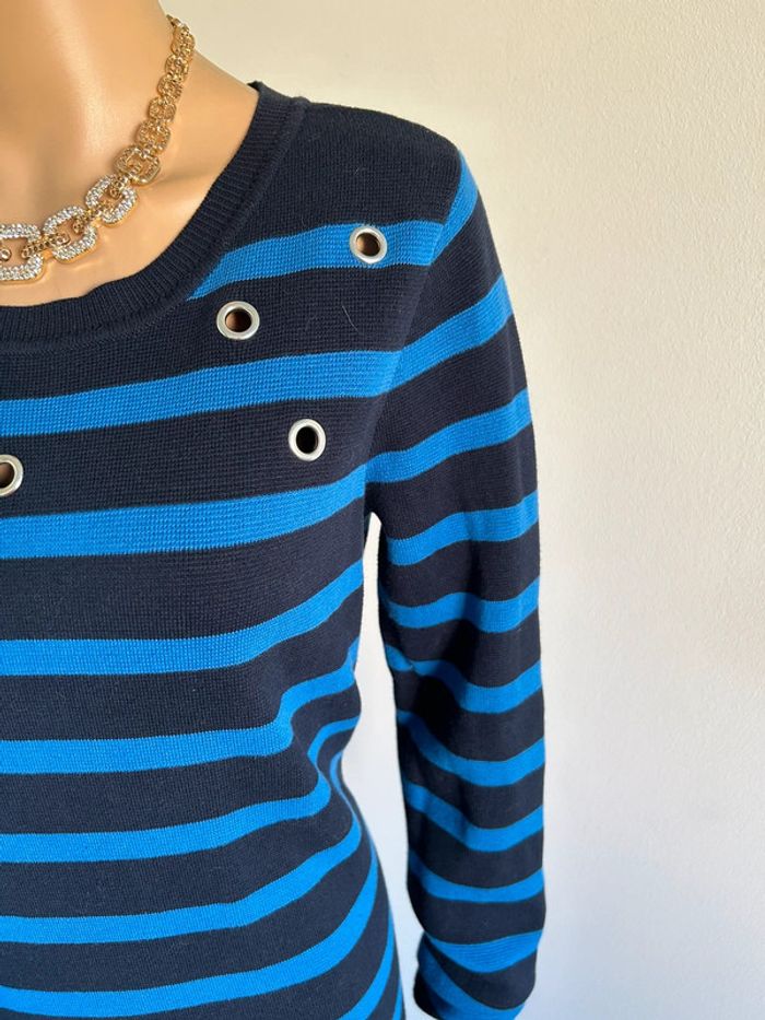 Robe pull noire et bleue Esprit taille XL TBE - photo numéro 6